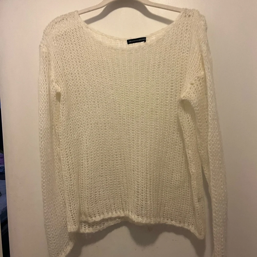Brandi Melville White Knit Sweater - Picture 2 of 4